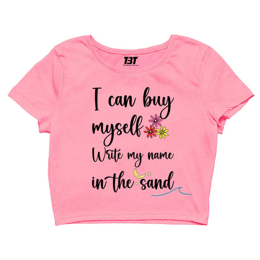 miley cyrus flowers crop top music band buy online united states of america usa the banyan tee tbt men women girls boys unisex baby pink i can buy myself flowers