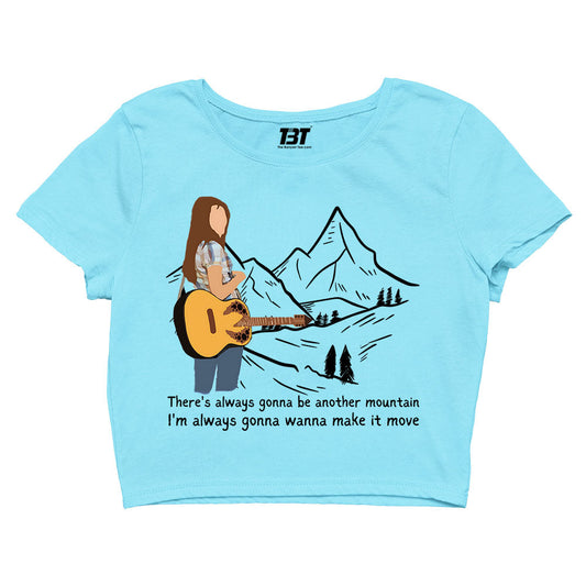 miley cyrus the climb crop top music band buy online united states of america usa the banyan tee tbt men women girls boys unisex white there's always gonna be another mountain i am always gonna wanna make it move