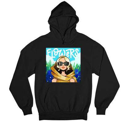 miley cyrus flowers hoodie hooded sweatshirt winterwear music band buy online united states usa the banyan tee tbt men women girls boys unisex black