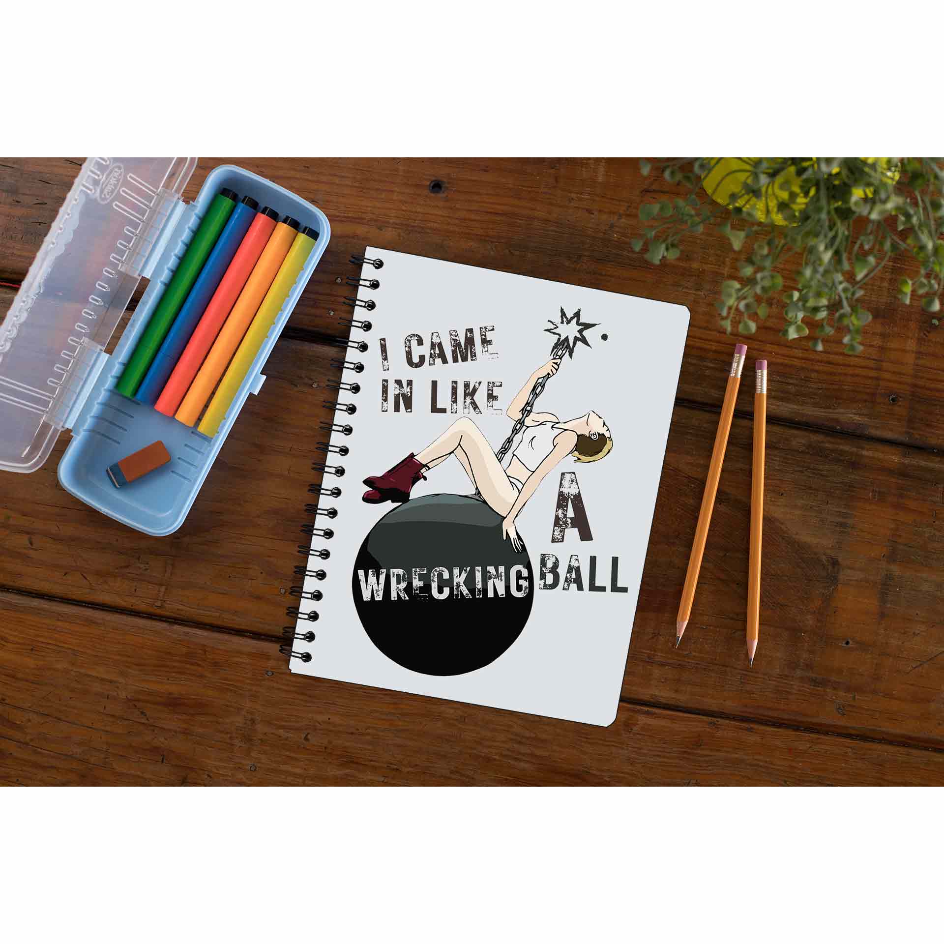 miley cyrus wrecking ball notebook notepad diary buy online united states of america usa the banyan tee tbt unruled