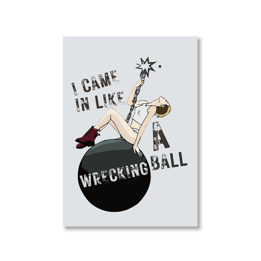 miley cyrus wrecking ball poster wall art buy online united states of america usa the banyan tee tbt a4