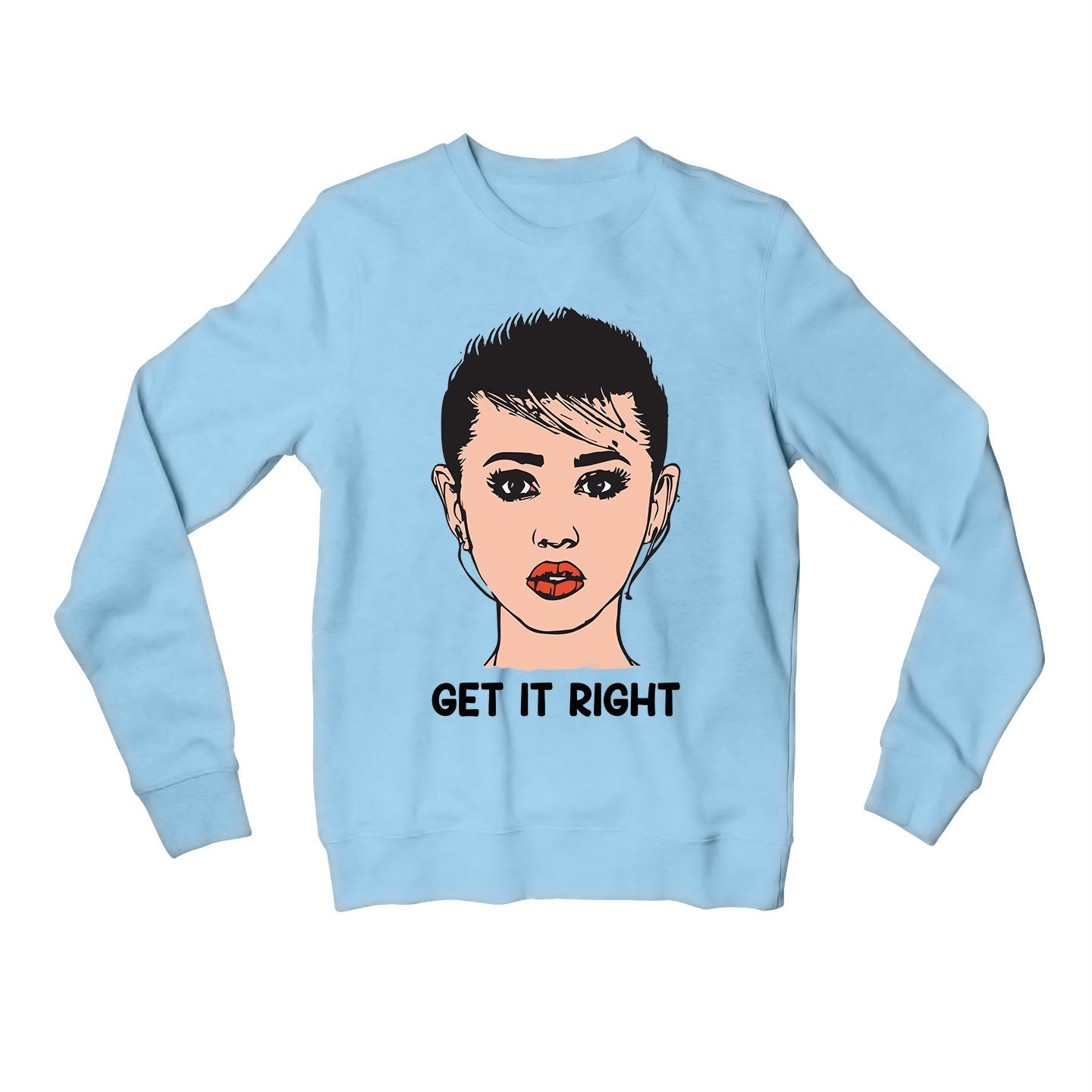 miley cyrus get it right sweatshirt upper winterwear music band buy online united states usa the banyan tee tbt men women girls boys unisex gray