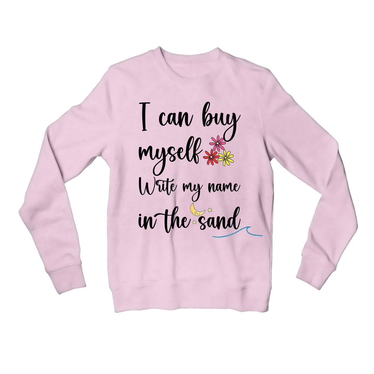 miley cyrus flowers sweatshirt upper winterwear music band buy online united states usa the banyan tee tbt men women girls boys unisex gray i can buy myself flowers