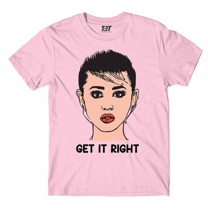 miley cyrus get it right t-shirt music band buy online usa united states the banyan tee tbt men women girls boys unisex beige