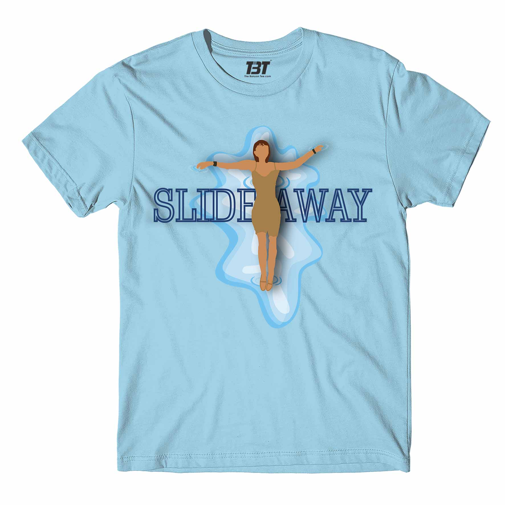 miley cyrus slide away t-shirt music band buy online usa united states the banyan tee tbt men women girls boys unisex Sky Blue