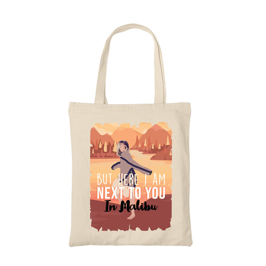 miley cyrus malibu tote bag hand printed cotton women men unisex