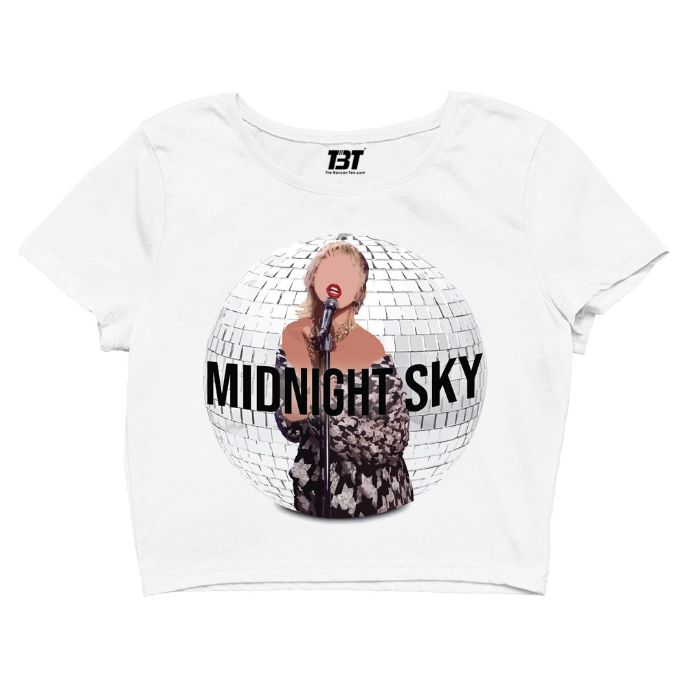 miley cyrus midnight sky crop top music band buy online united states of america usa the banyan tee tbt men women girls boys unisex white