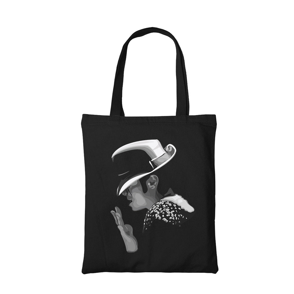 michael jackson artwork tote bag hand printed cotton women men unisex