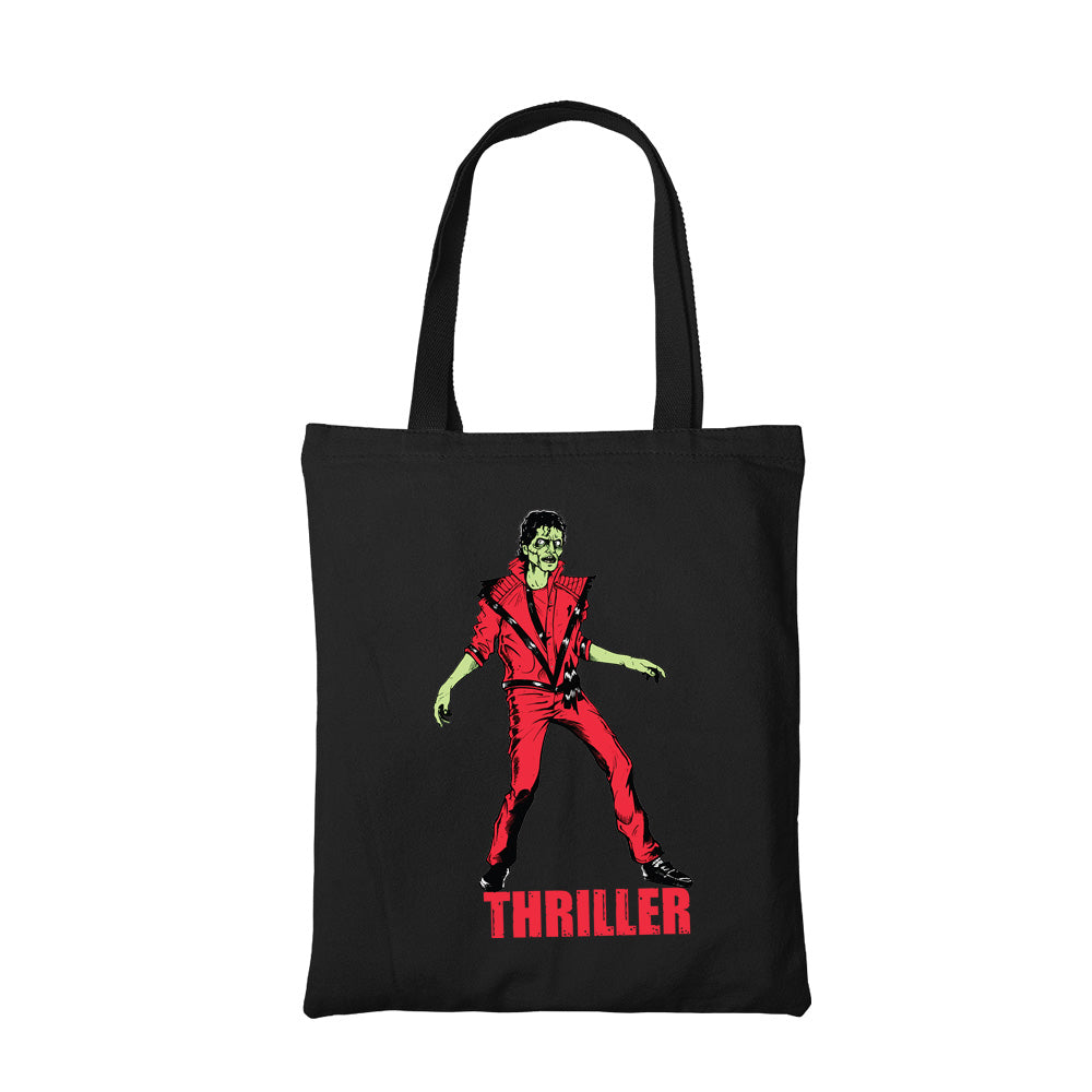 Michael Jackson thriller tote bag hand printed cotton women men unisex