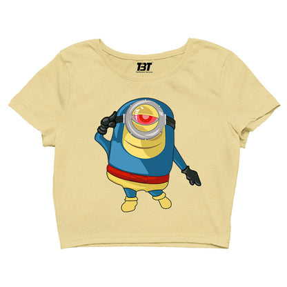Minions Crop Top by The Banyan Tee TBT girl amazon white branded women meesho full for couple bewakoof adults men's yellow women's online united states of america usa