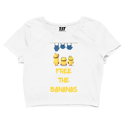 Minions Crop Top by The Banyan Tee TBT girl amazon white branded women meesho full for couple bewakoof adults men's yellow women's online united states of america usa