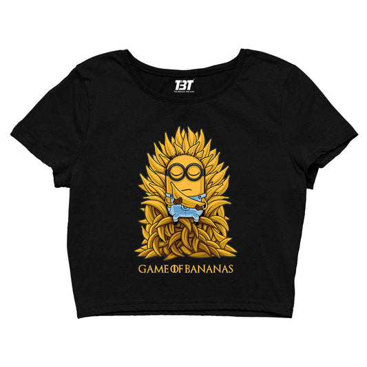 Game Of Thrones Crop Top by The Banyan Tee TBT girl amazon white branded women meesho full for couple bewakoof adults men's yellow women's online united states of america usa