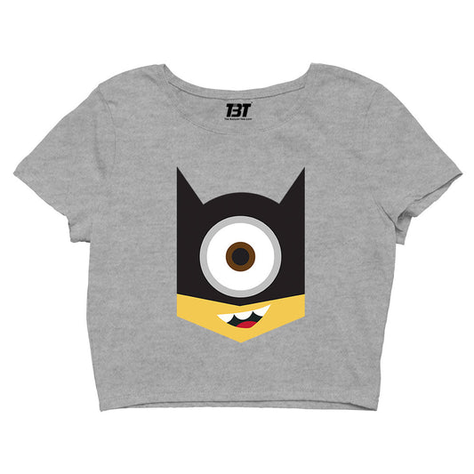 Batmin Minions Crop Top by The Banyan Tee TBT girl amazon white branded women meesho full for couple bewakoof adults men's yellow women's online united states of america usa