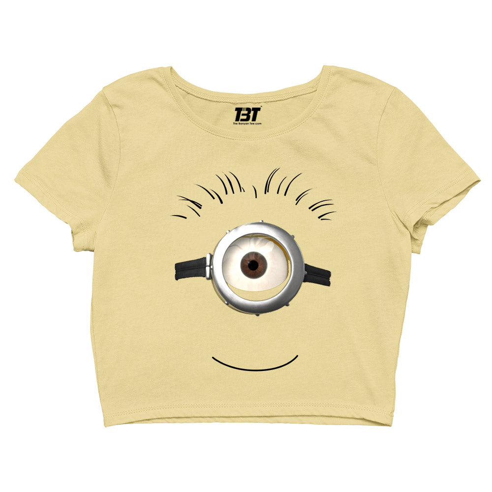 Minions Crop Top by The Banyan Tee TBT girl amazon white branded women meesho full for couple bewakoof adults men's yellow women's online united states of america usa