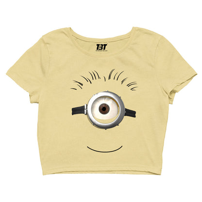 Minions Crop Top by The Banyan Tee TBT girl amazon white branded women meesho full for couple bewakoof adults men's yellow women's online united states of america usa