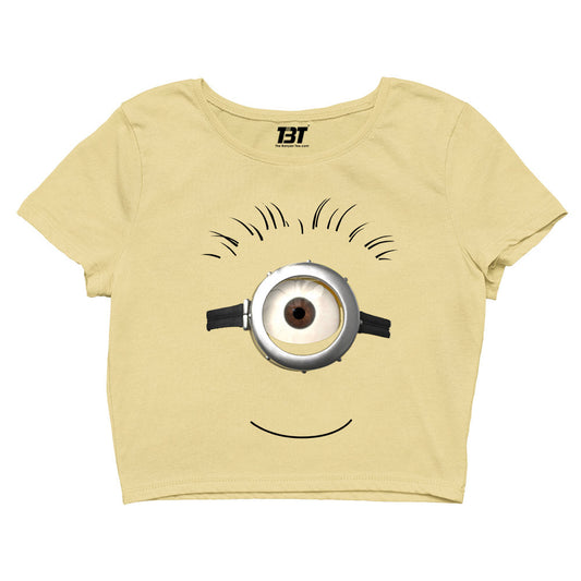 Minions Crop Top by The Banyan Tee TBT girl amazon white branded women meesho full for couple bewakoof adults men's yellow women's online united states of america usa