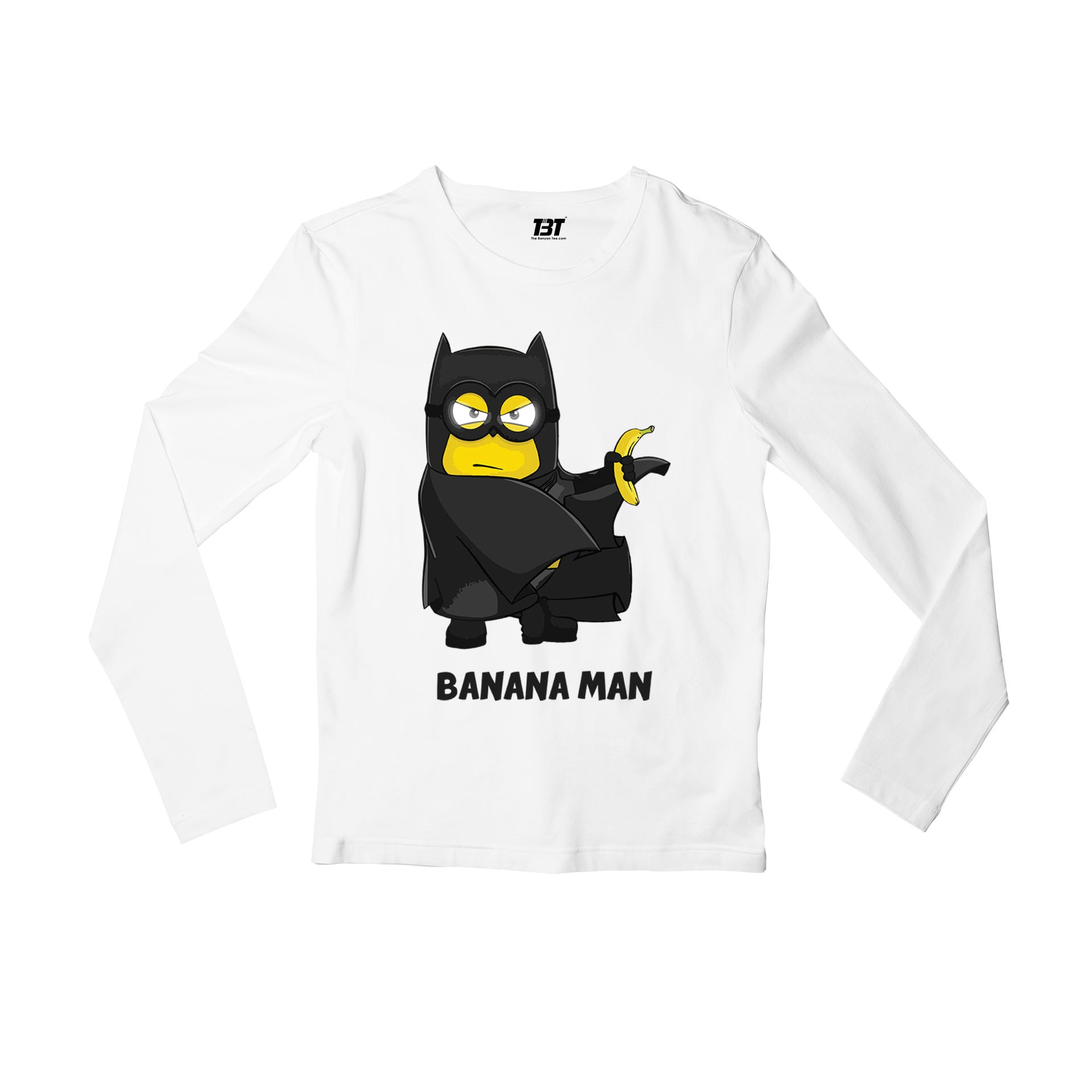Banana Man Minions Full Sleeves T-shirt - Banana Throne Full Sleeves T-shirt The Banyan Tee TBT combo shirt long sleeves for men women unisex cool stylish online india
