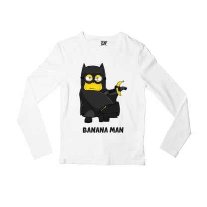 Banana Man Minions Full Sleeves T-shirt - Banana Throne Full Sleeves T-shirt The Banyan Tee TBT combo shirt long sleeves for men women unisex cool stylish online india