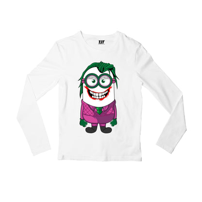 Minions Full Sleeves T-shirt - Joker Full Sleeves T-shirt The Banyan Tee TBT combo shirt long sleeves for men women unisex cool stylish online india