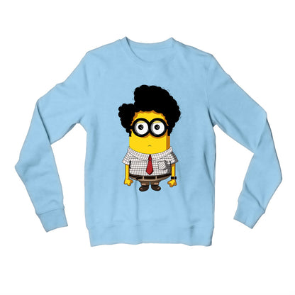 Minions Sweatshirt - Nerdy Min Nerdy Man Sweatshirt The Banyan Tee TBT for men women girls h&m amazon branded winterwear ladies upper jackets meesho flipkart