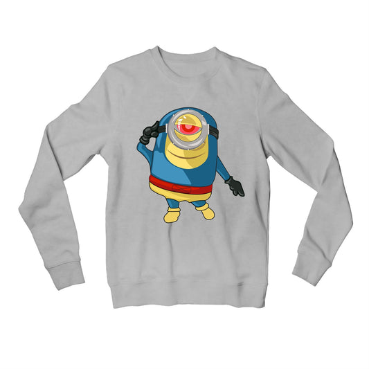 Minions Sweatshirt - Supermin Superman Sweatshirt The Banyan Tee TBT for men women girls h&m amazon branded winterwear ladies upper jackets meesho flipkart