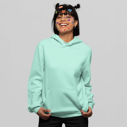 mint green the banyan tee plain solid hoodie hooded sweatshirt for men women unisex