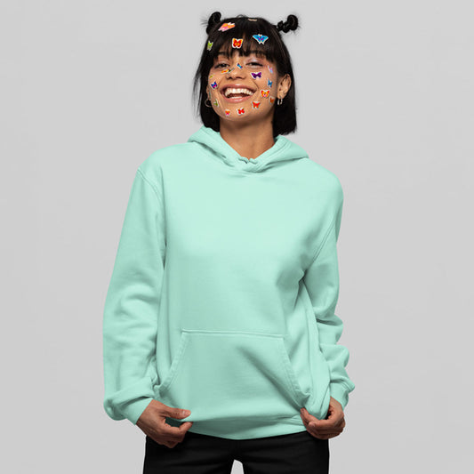 mint green the banyan tee plain solid hoodie hooded sweatshirt for men women unisex