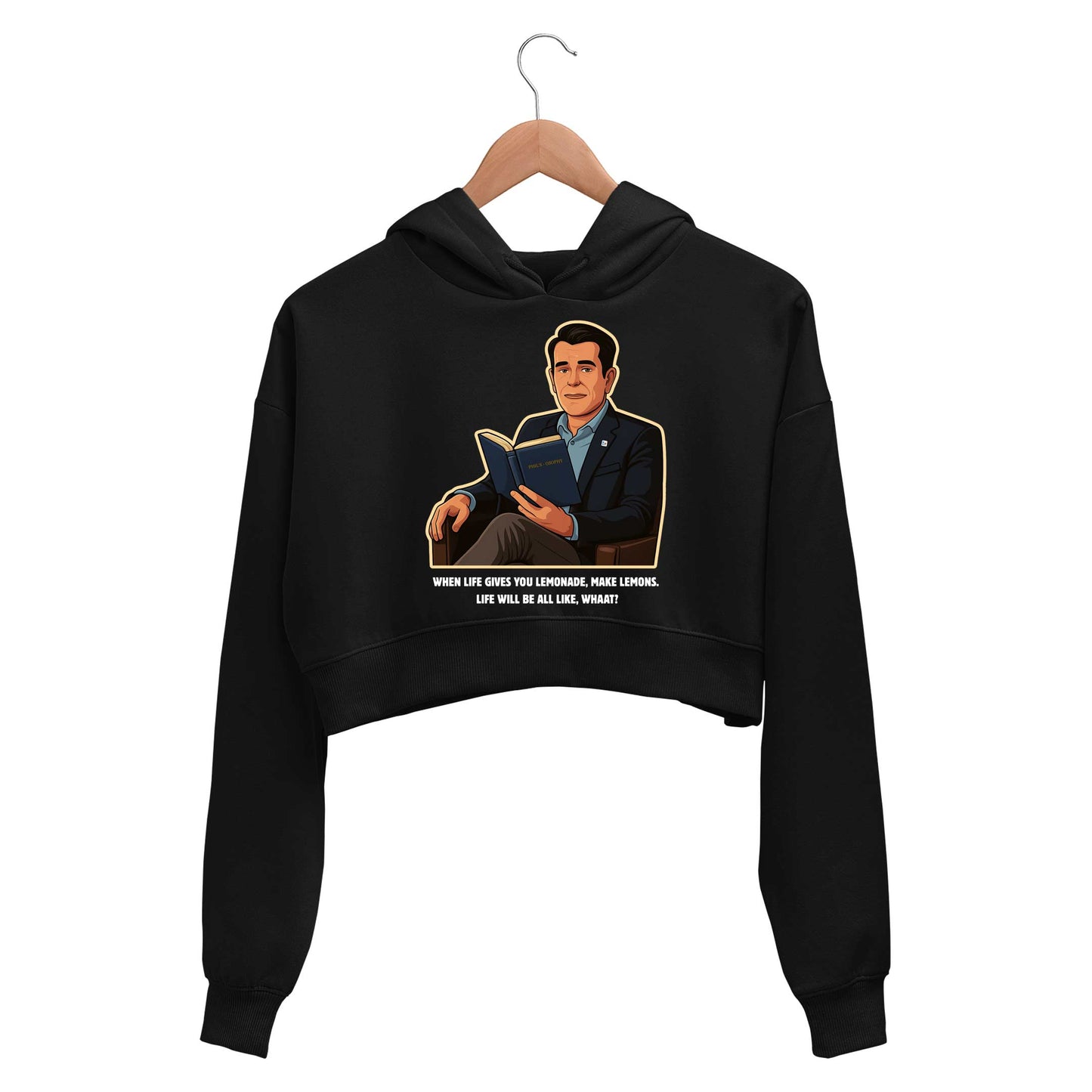 modern family make lemons crop hoodie hooded sweatshirt upper winterwear tv & movies buy online india the banyan tee tbt men women girls boys unisex black