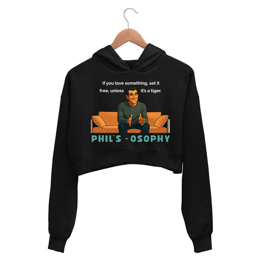 modern family philsosophy crop hoodie hooded sweatshirt upper winterwear tv & movies buy online india the banyan tee tbt men women girls boys unisex black