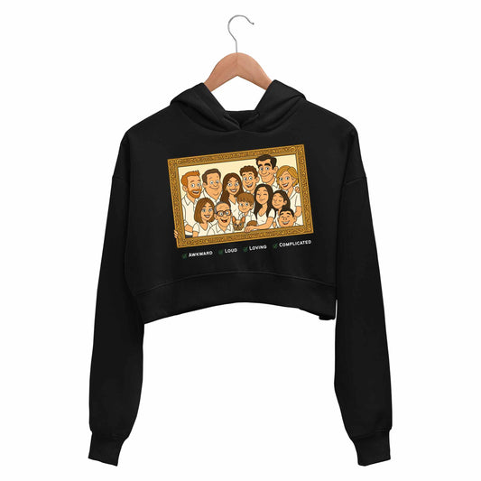 modern family the family frame crop hoodie hooded sweatshirt upper winterwear tv & movies buy online india the banyan tee tbt men women girls boys unisex black