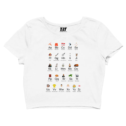 modern family modern alphabet crop top tv & movies buy online united states of america usa the banyan tee tbt men women girls boys unisex s