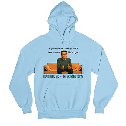 modern family philsosophy hoodie hooded sweatshirt winterwear tv & movies buy online united states usa the banyan tee tbt men women girls boys unisex baby blue