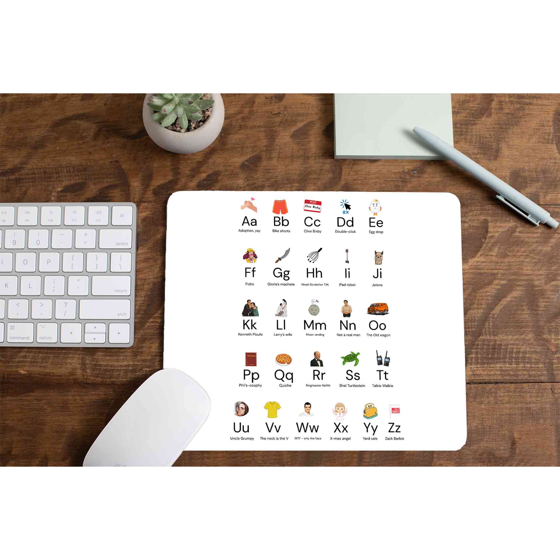 modern family modern alphabet mousepad logitech large anime tv & movies buy online united states us the banyan tee tbt men women girls boys unisex