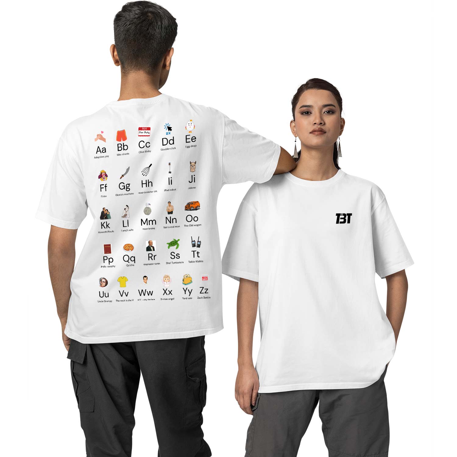modern family oversized t shirt - modern alphabet tv & movies t-shirt white buy online india the banyan tee tbt men women girls boys unisex