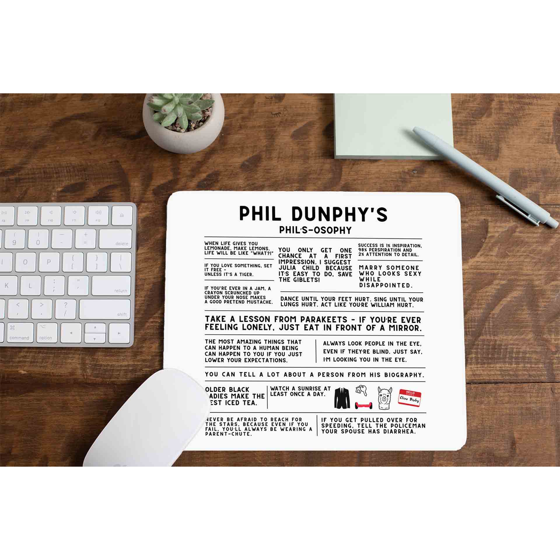 modern family the dunphy doctrine mousepad logitech large anime tv & movies buy online united states us the banyan tee tbt men women girls boys unisex