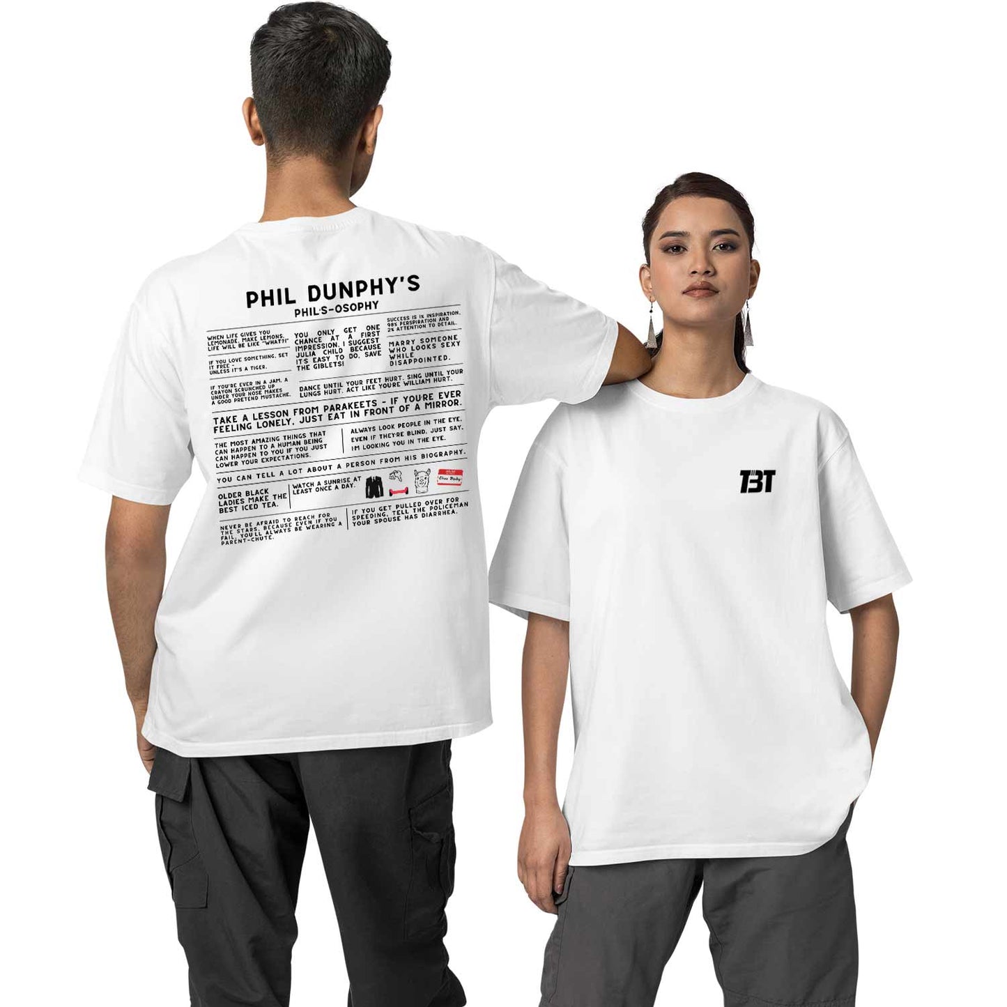 modern family oversized t shirt - the dunphy doctrine tv & movies t-shirt white buy online india the banyan tee tbt men women girls boys unisex