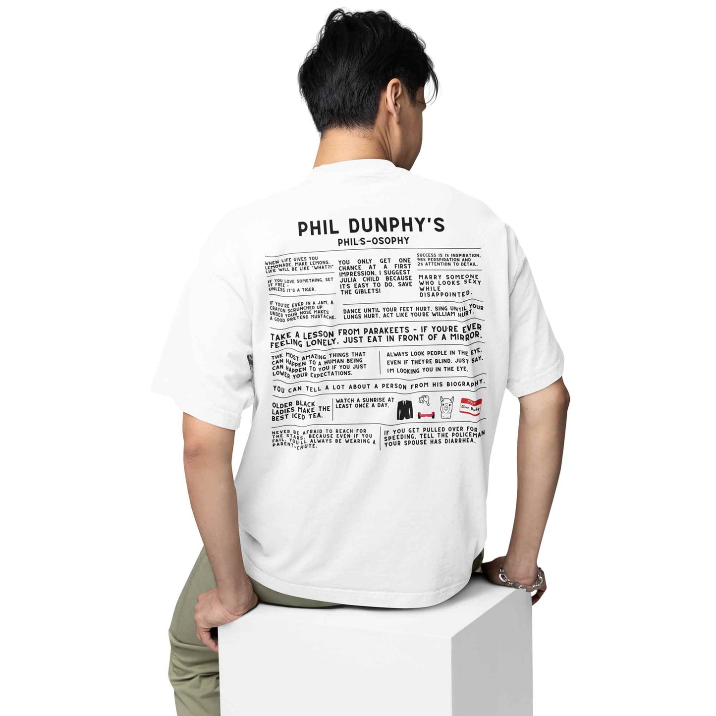 modern family oversized t shirt - the dunphy doctrine tv & movies t-shirt white buy online india the banyan tee tbt men women girls boys unisex