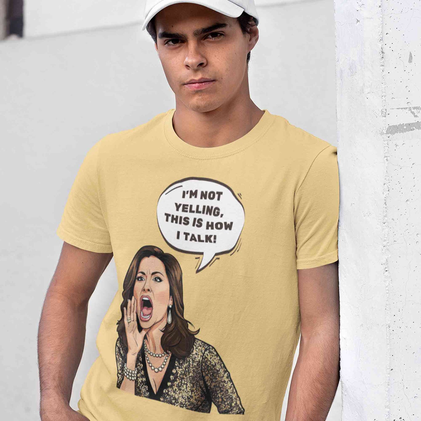 modern family how i talk t-shirt tv & movies buy online united states of america usa the banyan tee tbt men women girls boys unisex beige