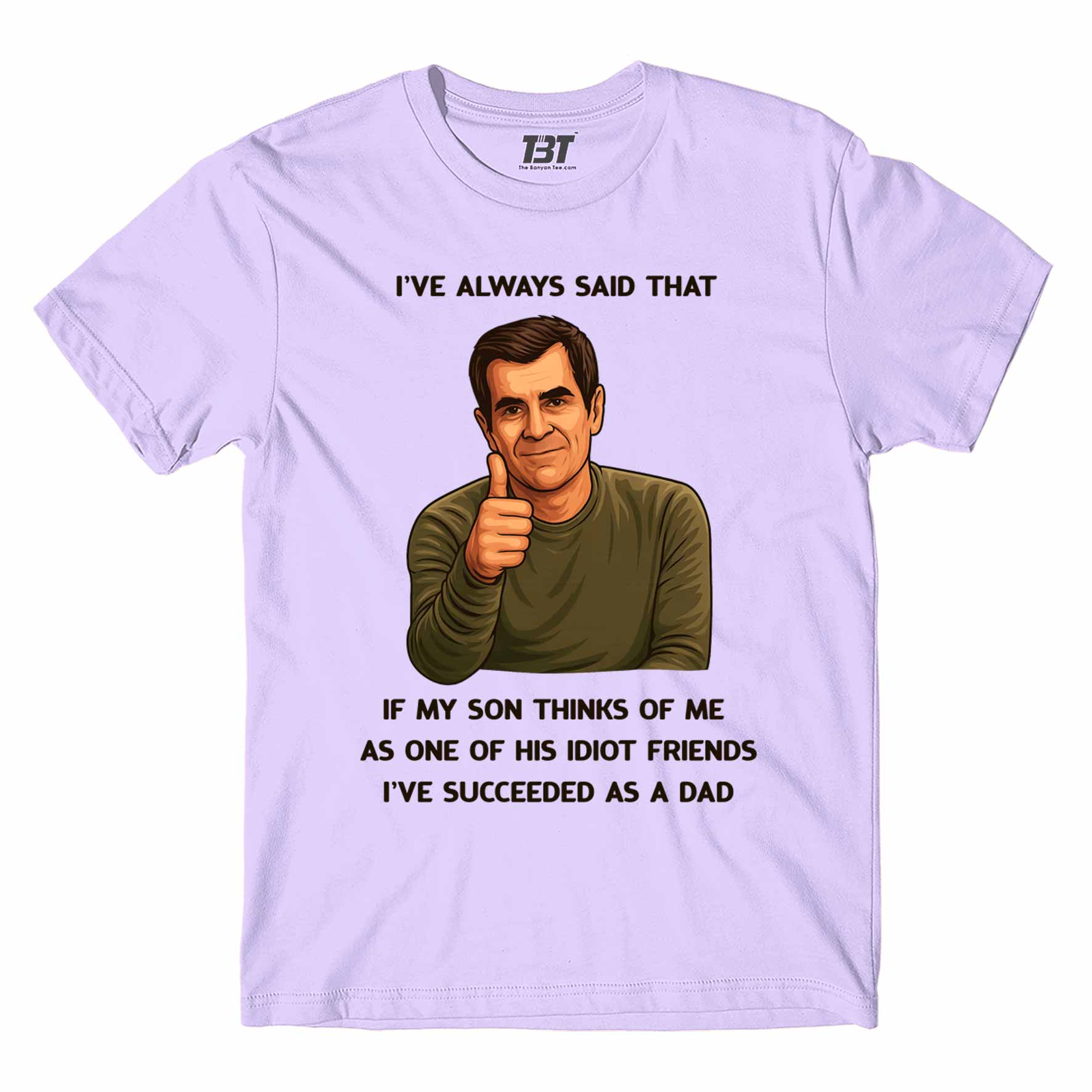 modern family succeeded as a dad t-shirt tv & movies buy online united states of america usa the banyan tee tbt men women girls boys unisex lavender