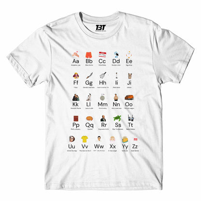 modern family modern alphabet t-shirt tv & movies buy online united states of america usa the banyan tee tbt men women girls boys unisex white