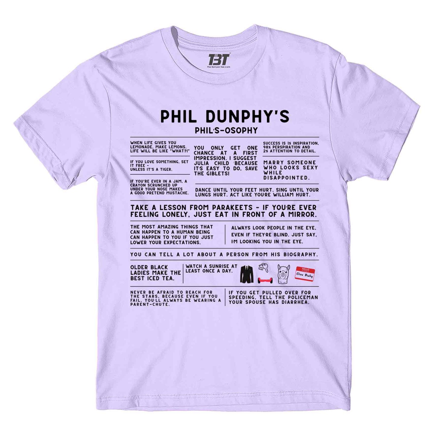 modern family the dunphy doctrine t-shirt tv & movies buy online united states of america usa the banyan tee tbt men women girls boys unisex lavender