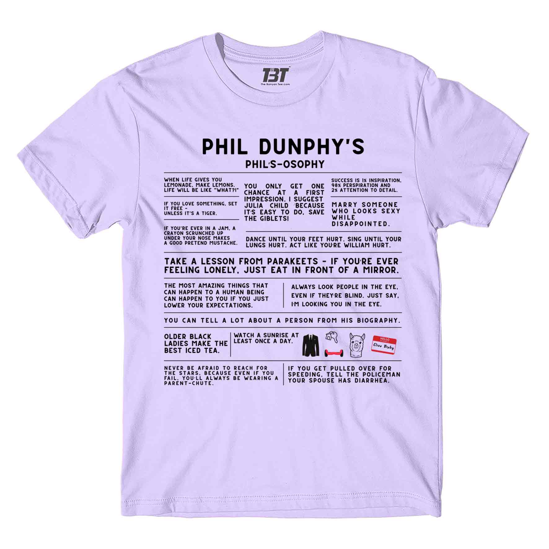 modern family the dunphy doctrine t-shirt tv & movies buy online united states of america usa the banyan tee tbt men women girls boys unisex lavender