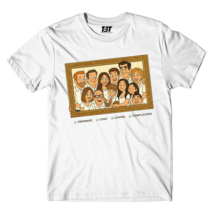 modern family the family frame t-shirt tv & movies buy online united states of america usa the banyan tee tbt men women girls boys unisex white