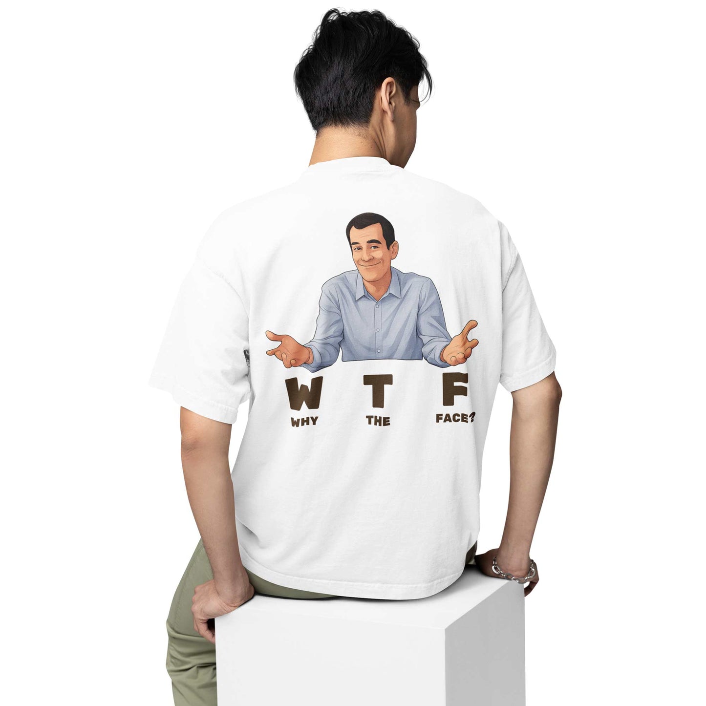 modern family oversized t shirt - why the face tv & movies t-shirt white buy online india the banyan tee tbt men women girls boys unisex