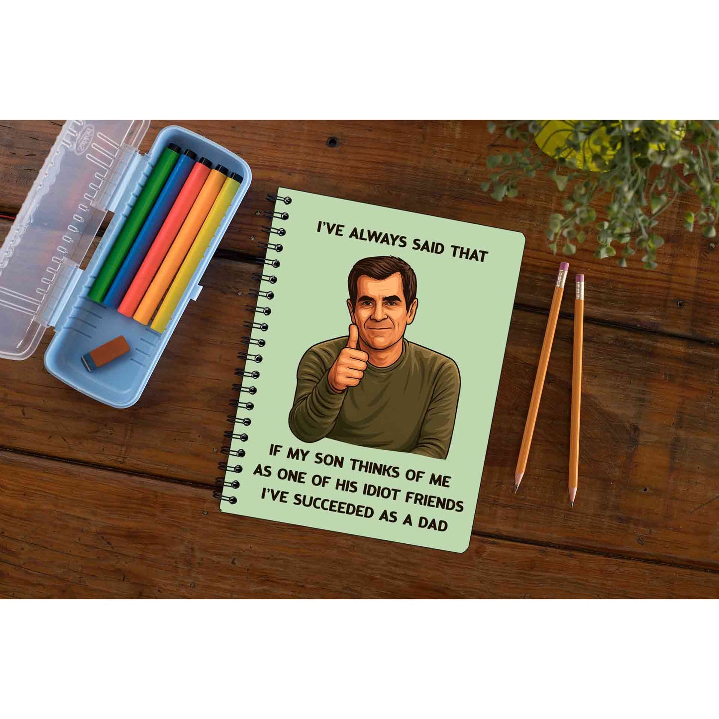 modern family succeeded as a dad notebook notepad diary buy online united states us the banyan tee tbt unruled