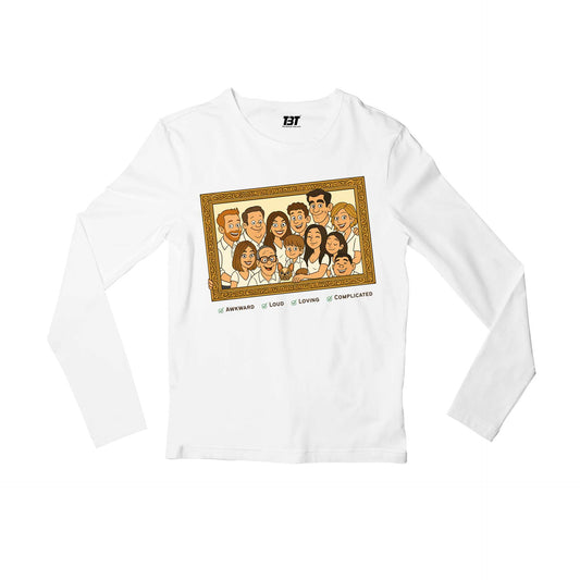 modern family the family frame full sleeves long sleeves tv & movies buy online india the banyan tee tbt men women girls boys unisex white