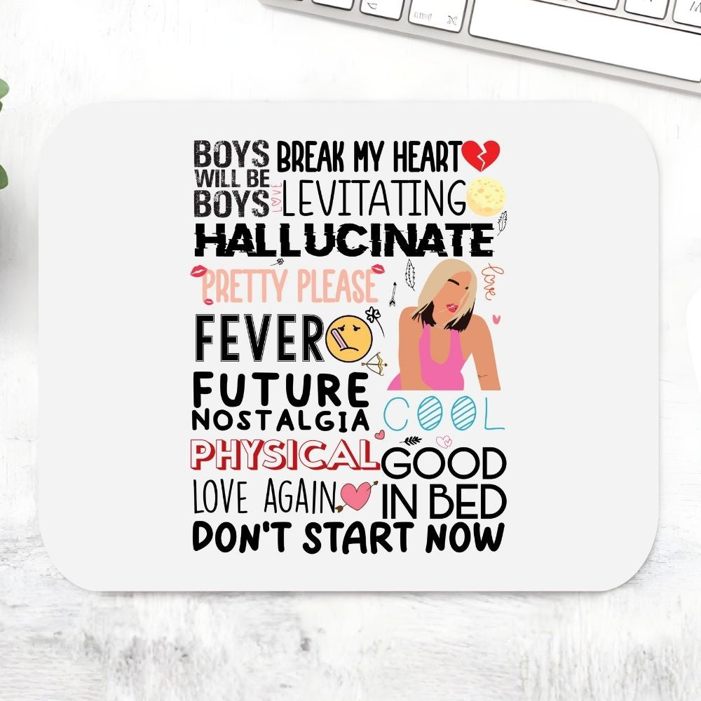 dua lipa dua's discography mousepad logitech large music band buy online united states of america usa the banyan tee tbt men women girls boys unisex