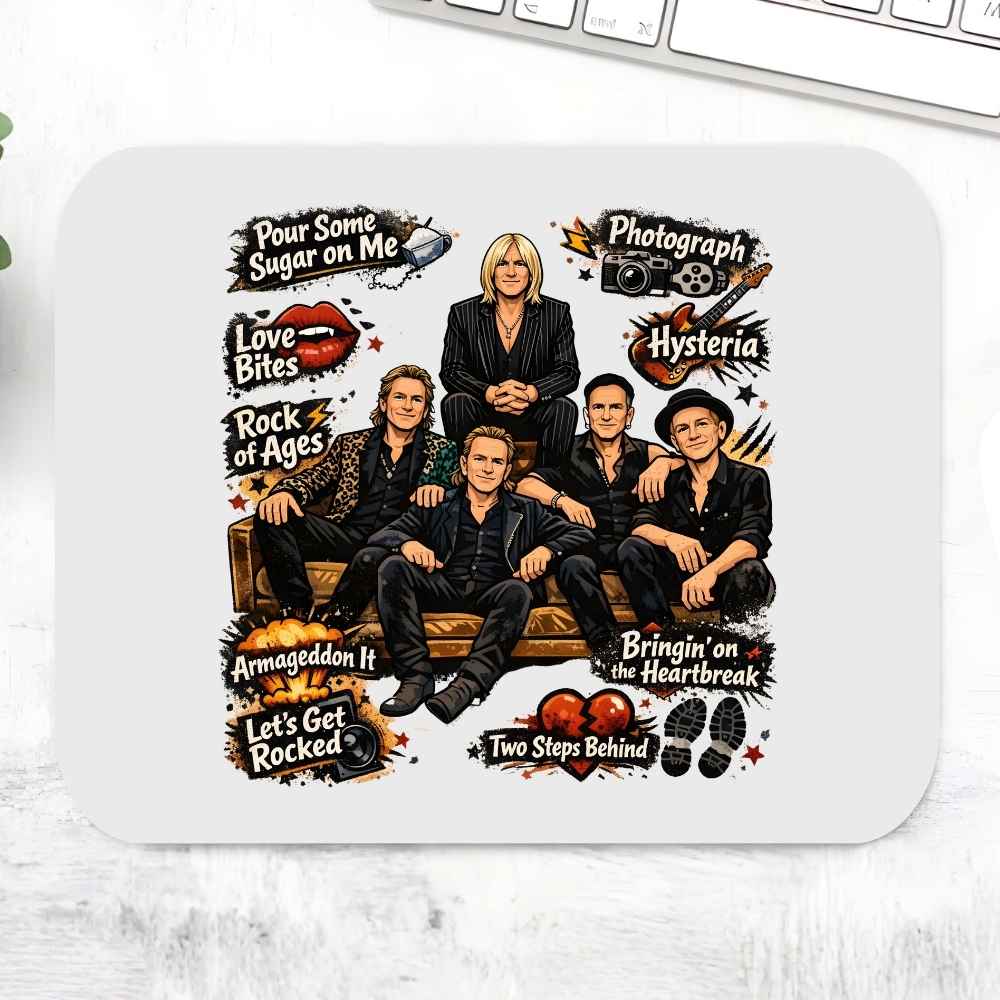 def leppard doodle leppard mousepad logitech large anime music band buy online united states usa the banyan tee tbt men women girls boys unisex  