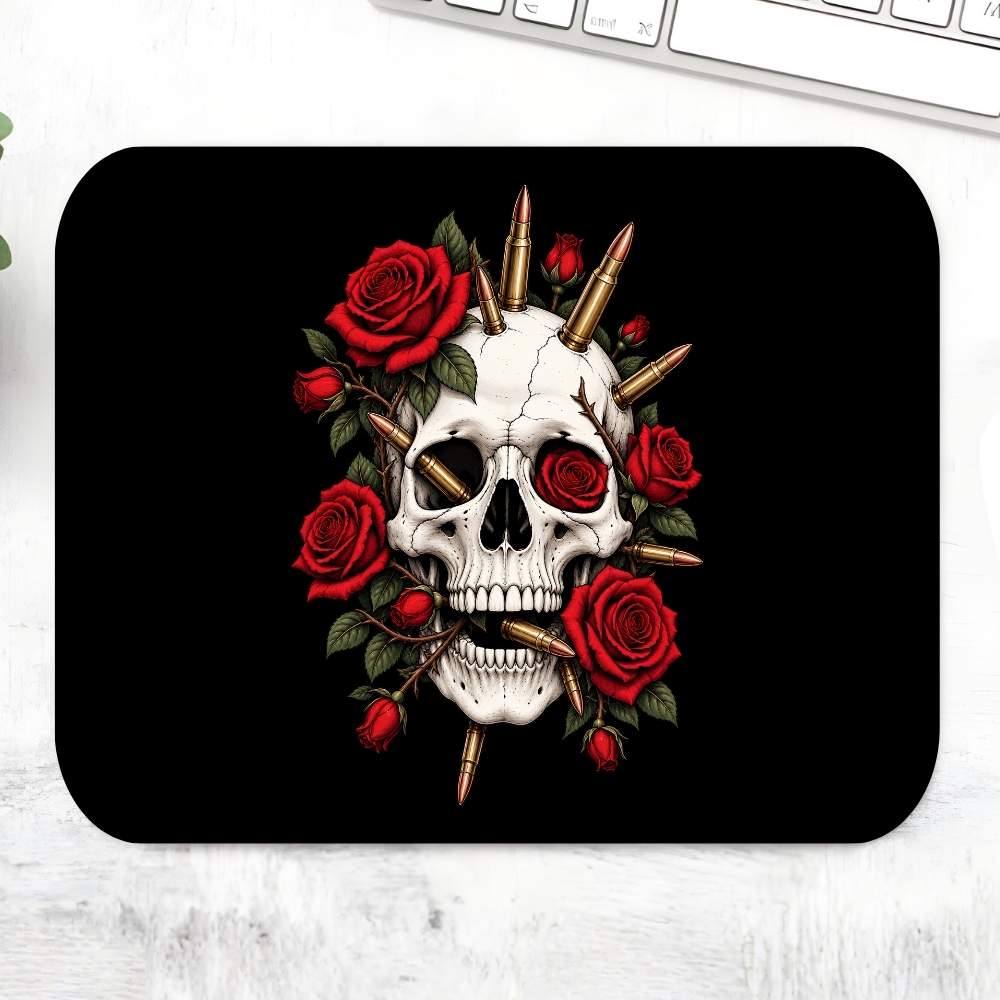 guns n' roses bullet bloom mousepad logitech large anime music band buy online united states usa the banyan tee tbt men women girls boys unisex  