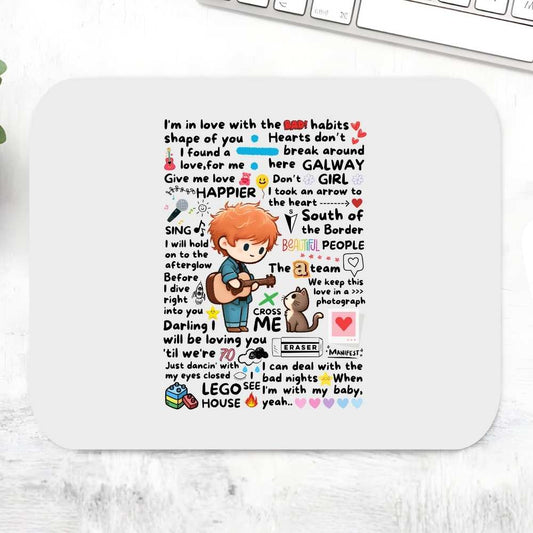 ed sheeran doodle mousepad logitech large anime music band buy online united states of america usa the banyan tee tbt men women girls boys unisex
